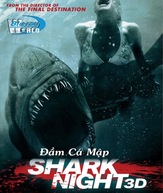 D055. Shark night - Đầm Cá Mập 3D 25G (DTS-HD 5.1)  